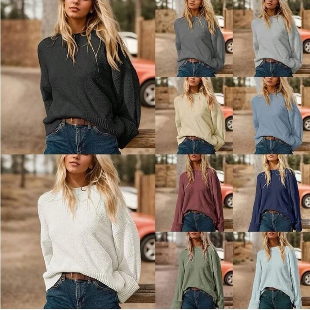 Pull over sweater trendy fall 2024 all size available